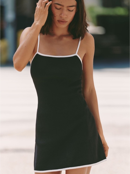 Anthropologie Dresses & Skirts - Anthropologie Daily Practice Square Neck Mini Dress Black L